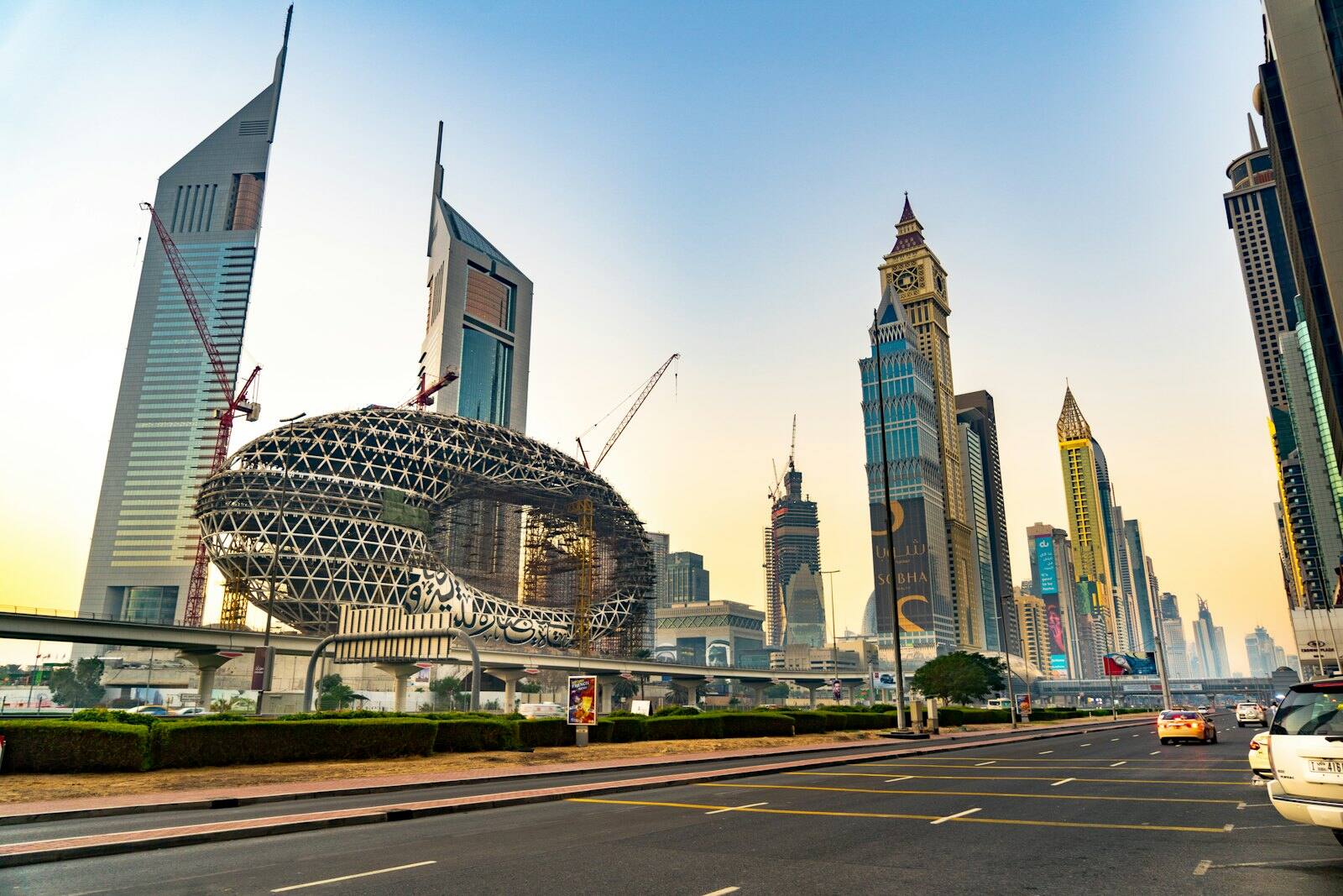 Dubai skyline in daylight